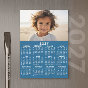 2027 Kalender met Foto - Jaar Magnetische Kaart