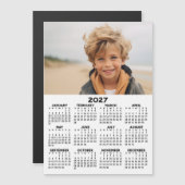 2027 Kalender met foto - Jaaroverzicht Magnetische (Voorkant / Achterkant)