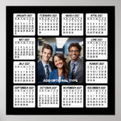 2027 Kalender met Foto Modern Minimaal Poster (Voorkant)