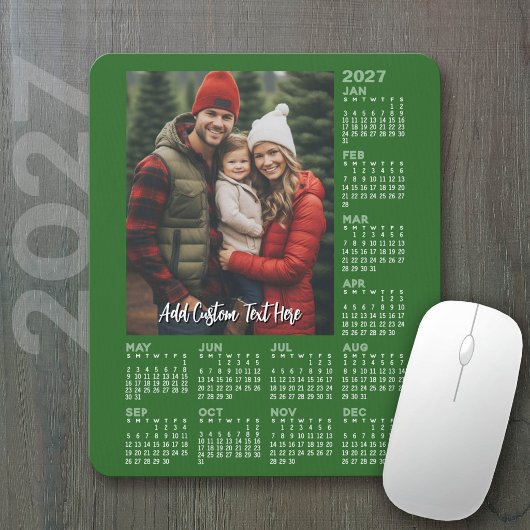 2027 Kalender met Foto - Modern Muismat