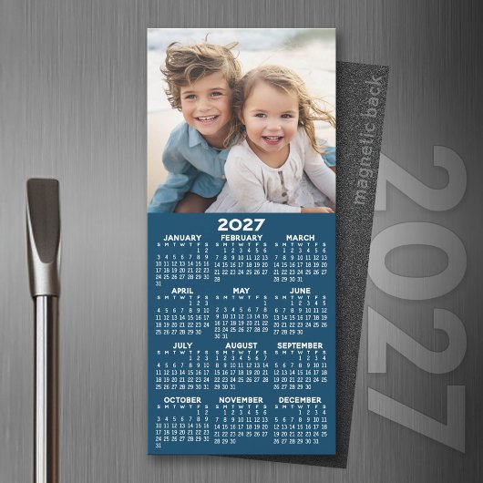 2027 Kalender met Foto Moderne Minimalistische Mag