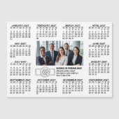 2027 Kalender met logo Contact Info MAGNET (Voorkant)