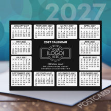 2027 Kalender met logo Contactinformatie