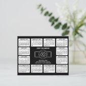 2027 Kalender met logo Contactinformatie Briefkaart (Staand voorkant)