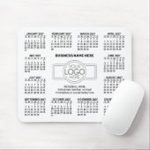 2027 Kalender met logo Contactinformatie Muismat (Met muis)