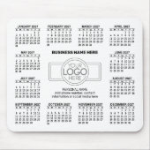 2027 Kalender met logo Contactinformatie Muismat (Voorkant)