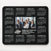 2027 Kalender met logo Contactinformatie Muismat (Voorkant)