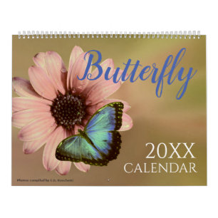 2027 Kalender met Vlinders Vlinder