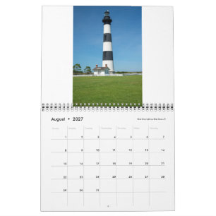 2027: Kalender met Vuurtorens van North Carolina M