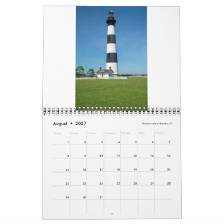 2027: Kalender met Vuurtorens van North Carolina M