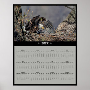 2027 Kalender met Zeearenden - Waakzame Beschermer Poster