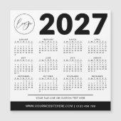 2027 Kalender Minimalistisch Modern Eenvoudig Aang (Voorkant)