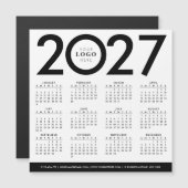 2027 Kalender Minimalistisch Modern Zakelijk Logo (Voorkant / Achterkant)