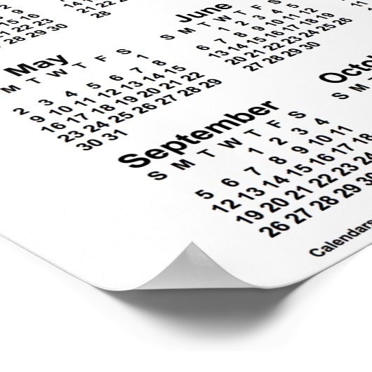 2027 Kalender Nebraska Sandhills door Janz Poster (Hoek)