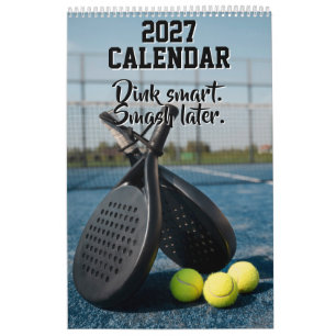 2027 Kalender Pickleball Grappige Citaten Dink Pad