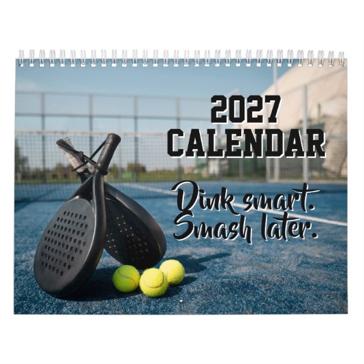 2027 Kalender Pickleball Grappige Citaten Pickleba (Hoes)