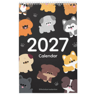2027 Kalender Puppies