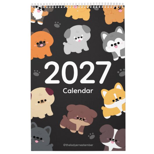 2027 Kalender Puppies (Hoes)