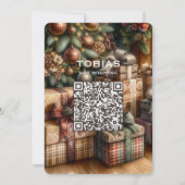 2027 Kalender QR Code Kerstkaart (Voorkant)