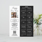 2027 Kalender Volledig Vel - logo, QR-code, Foto (Staand voorkant)