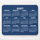 2027 Kalender voor het hele jaar - horizontaal Muismat (Voorkant)