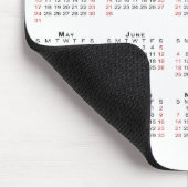 2027 Kalender Zakelijk Logo en Tekst op Wit Muismat (Hoek)