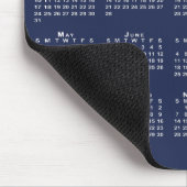 2027 Kalender Zakelijk Logo QR Code Marine Wit Muismat (Hoek)