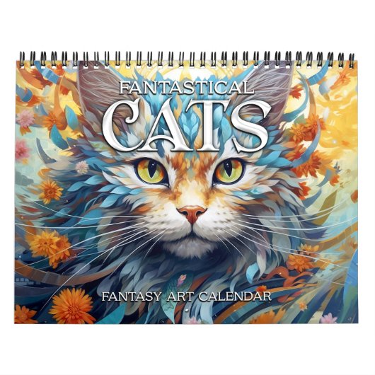 2027 Katten Fantasie Kunst Kalender (Hoes)
