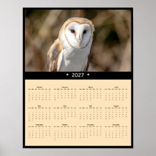 2027 Kerkuil Muurkalender - Stille Jager Poster