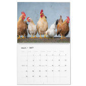 2027 Kippen Muurkalender Schattig Kalender (Mar 2027)