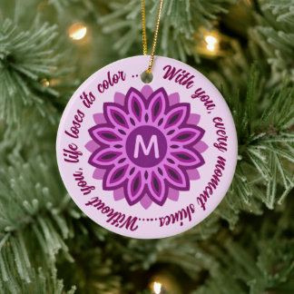2027 KLEURRIJK MODERN CADEAU DOCHTER ZUSTER MOM  KERAMISCH ORNAMENT