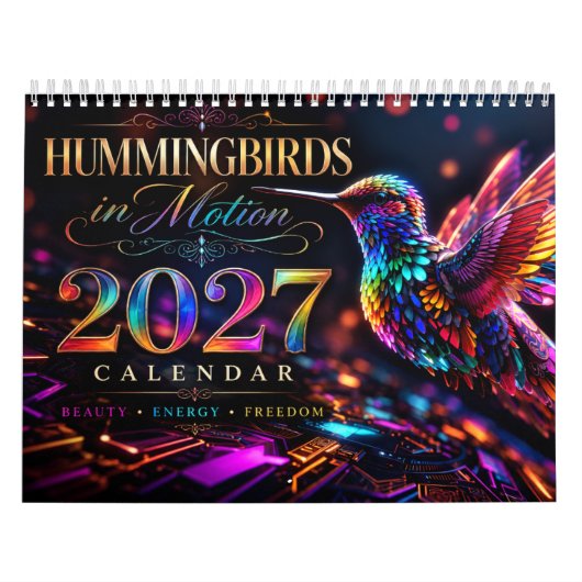 2027 Kolibries in Beweging Kalender (Hoes)