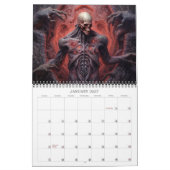 2027 Kosmische Duisternis 2 Surrealistische Horror Kalender (Jan 2027)