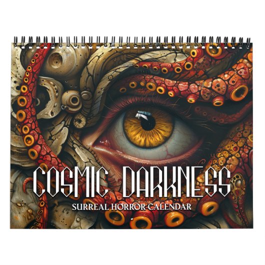 2027 Kosmische Duisternis 3 Surrealistische Horror Kalender (Hoes)