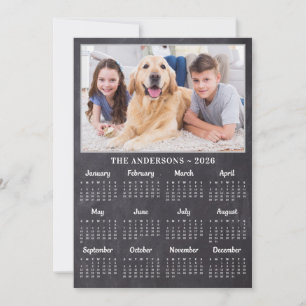 2027 Landelijke foto 12 maanden kalender voor het Feestdagenkaart