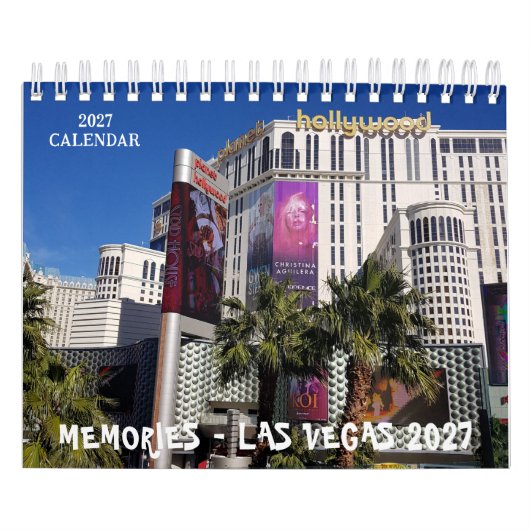 2027 Las Vegas Meidenavakandige Herinneringsfoto Kalender (Hoes)