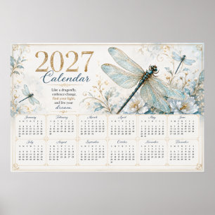 2027 Libelle Muurkalender Poster