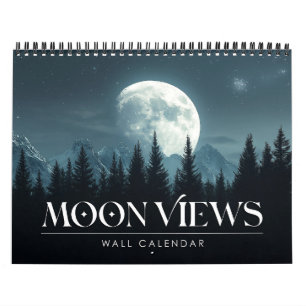 2027 Maanbeelden Volle Maan Maan Kunstkalender Kalender