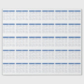 2027 Maandkalenderpatroon Cadeaupapier (Vlak)