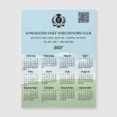 2027 Magneetkalender Golfclub League Logo QR Code (Voorkant)