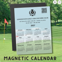 2027 Magneetkalender Golfclub League Logo QR Code