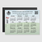 2027 Magneetkalender Golfclub Logo QR Code (Voorkant / Achterkant)