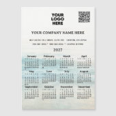 2027 Magneetkalender Zakelijke naam Logo QR-code (Voorkant)