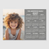 2027 Magnetische Kalender - Foto Jaaroverzicht Mod (Voorkant)