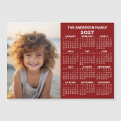 2027 Magnetische Kalender - Foto Jaaroverzicht Mod (Voorkant)