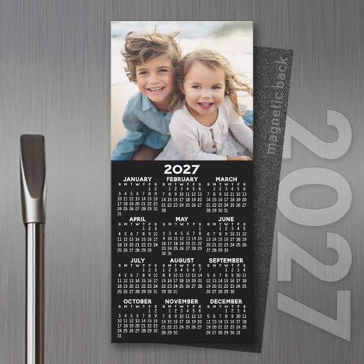 2027 Magnetische Kalender met Fotocollage