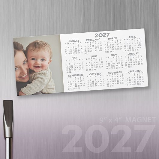 2027 Magnetische Kalender met Fotocollage