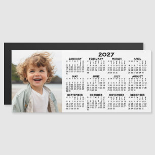 2027 Magnetische Kalender met Fotocollage