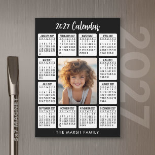 2027 Magnetische Kalender Verticale Foto - HNY zwa