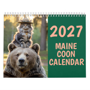 2027 Maine Coon kattenkalender Kalender